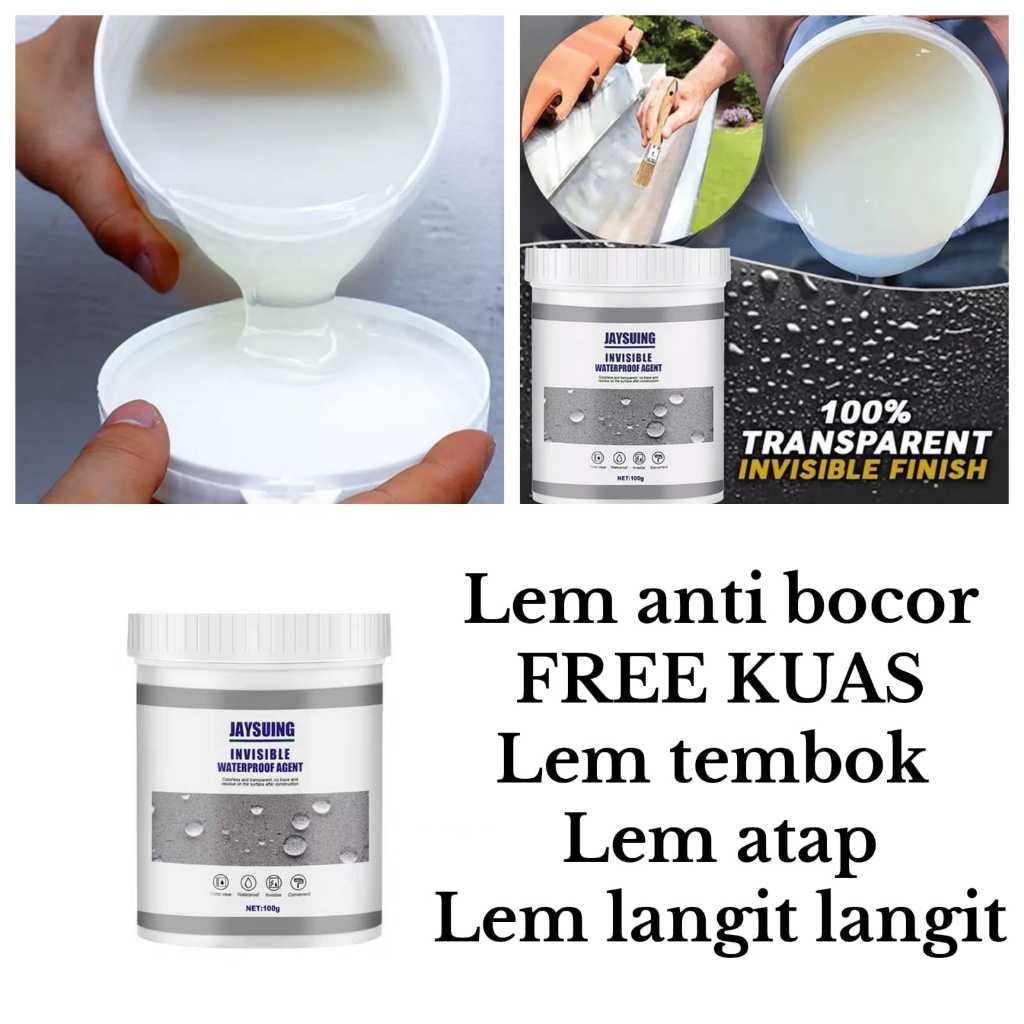 Lem Atap Bocor Ajaib Tahan Air Isi 100-300 GR Lem tembok Bocor Lem Penutup Pinggiran Lem Anti Bocor