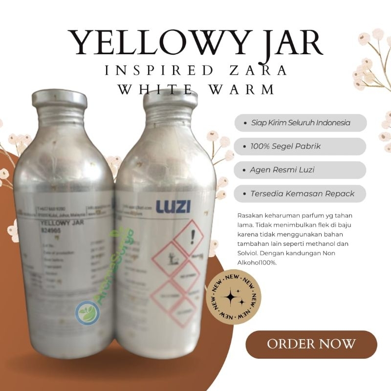 BIBIT PARFUM LUZI YELLOWY JAR 824905 SEGEL PABRIK 0,5KG