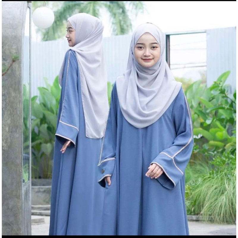 Gamis Anak Tanggung Usia 13-17 Tahun Model Terbaru Matt Cringkle Airflow Dress Anak Simpel 2024