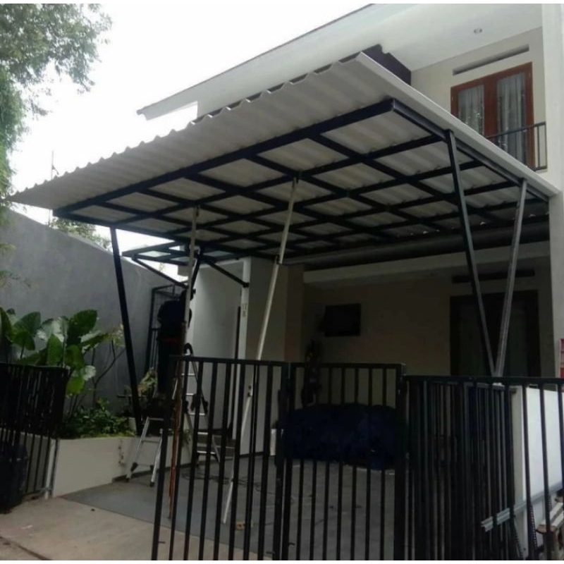 kanopi atap alderon besi galvanis