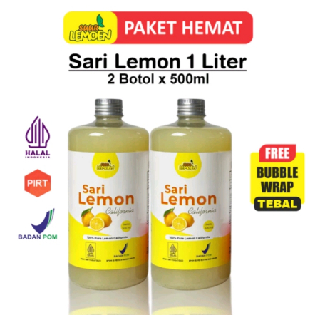 

Sari Lemon Murni 1 Liter - Paket Hemat - Fresh Air Lemon Alami Utuk Diet Detox - By Suur Lemoen