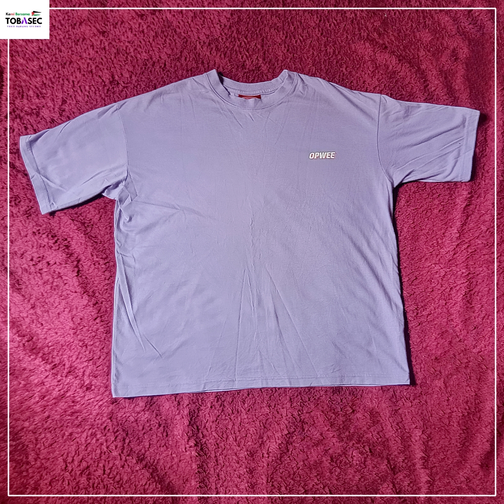 Kaos Baju Tshirt Katun OPWEE warna Lilac Size XL