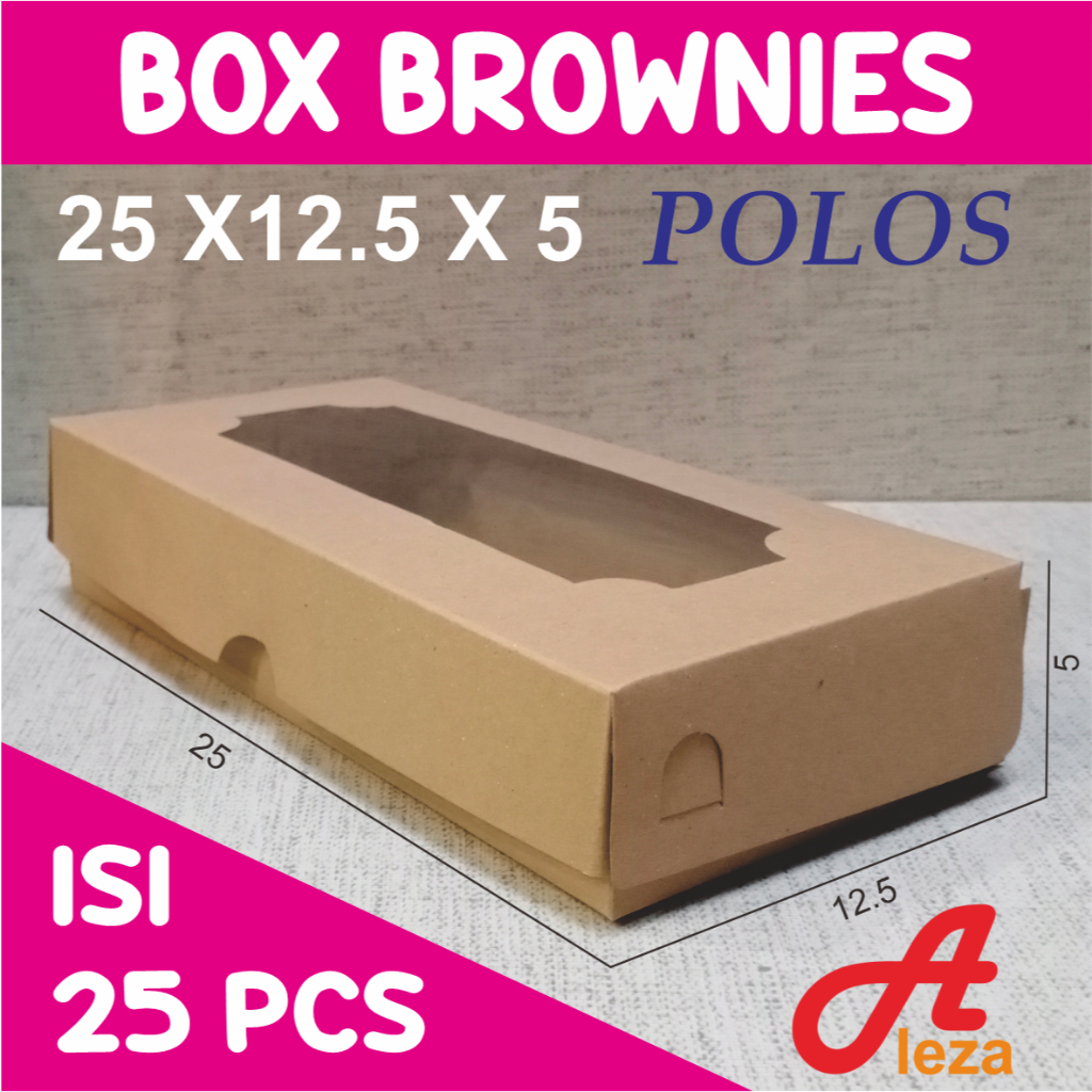 Dus brownies 25x12x5/Boxbrownies/kotak brownies/dus bolen motif isi 25
