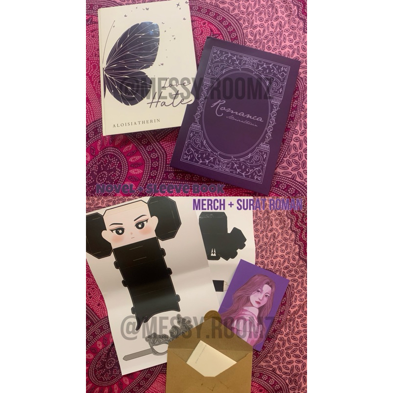 Novel Love Hate (ROMANCA) by Aloisiatherin (Merch+Surat Roman)