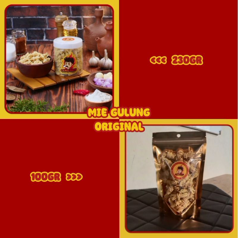 

MIE GULUNG ORIGINAL 230GR / MIE GULUNG ORIGINAL 100GR