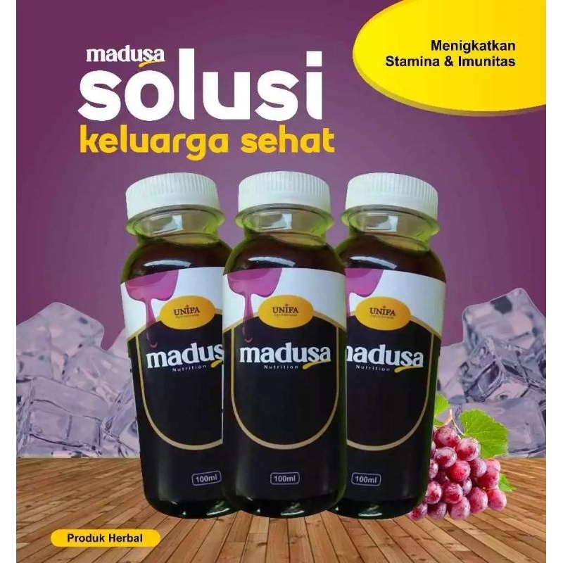 

madusa- madu bioth herbal 100ml -madusu anggur biotik