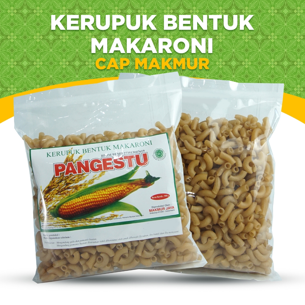 

KERUPUK MENTAH CAP MAKMUR, KERUPUK MAKARONI RENYAH GURIH TANPA DIJEMUR