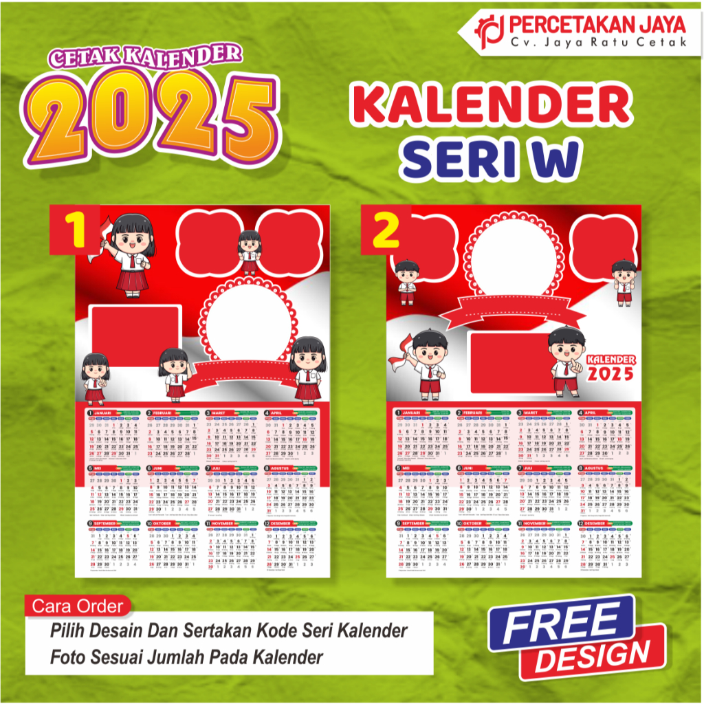 

KALENDER 2025 1 HARI JADI KARAKTER SERI W CUSTOM FOTO 01-20