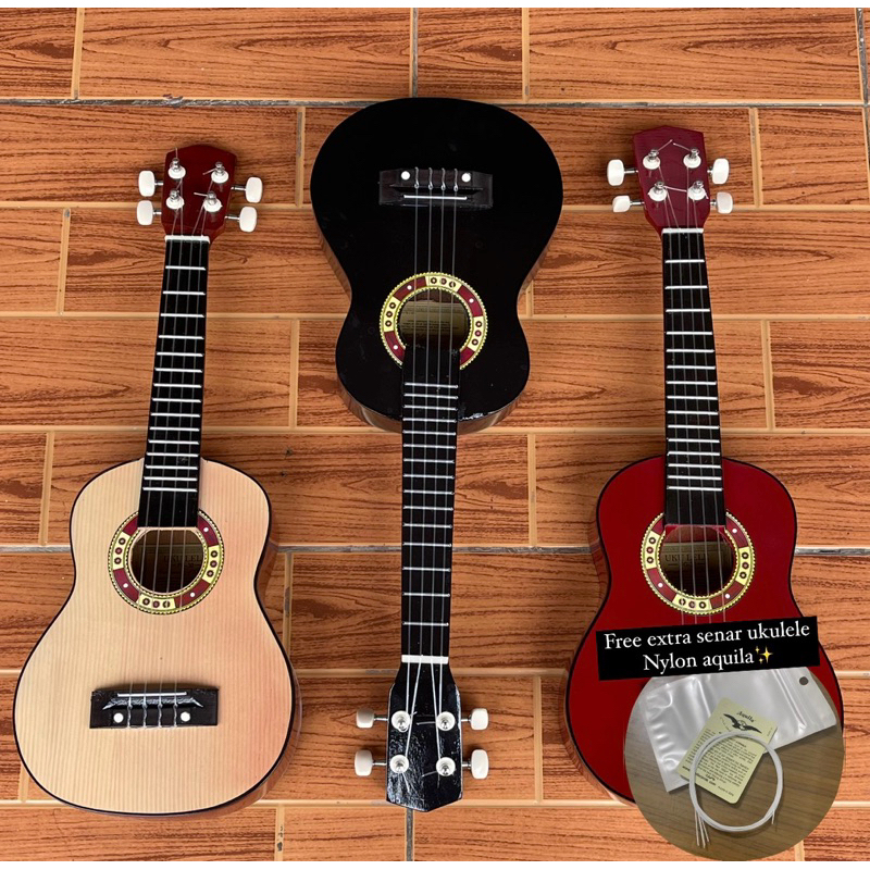 UKULELE MELODY SENAR 4 CONCERT 23 INCH + Free Extra Senar Nylon  & Pick