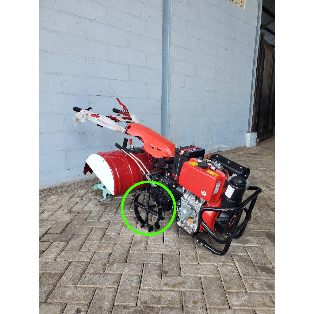 IRON WHEEL model roda flat -  (Roda besi untuk tractor mini / Mini Tiller )