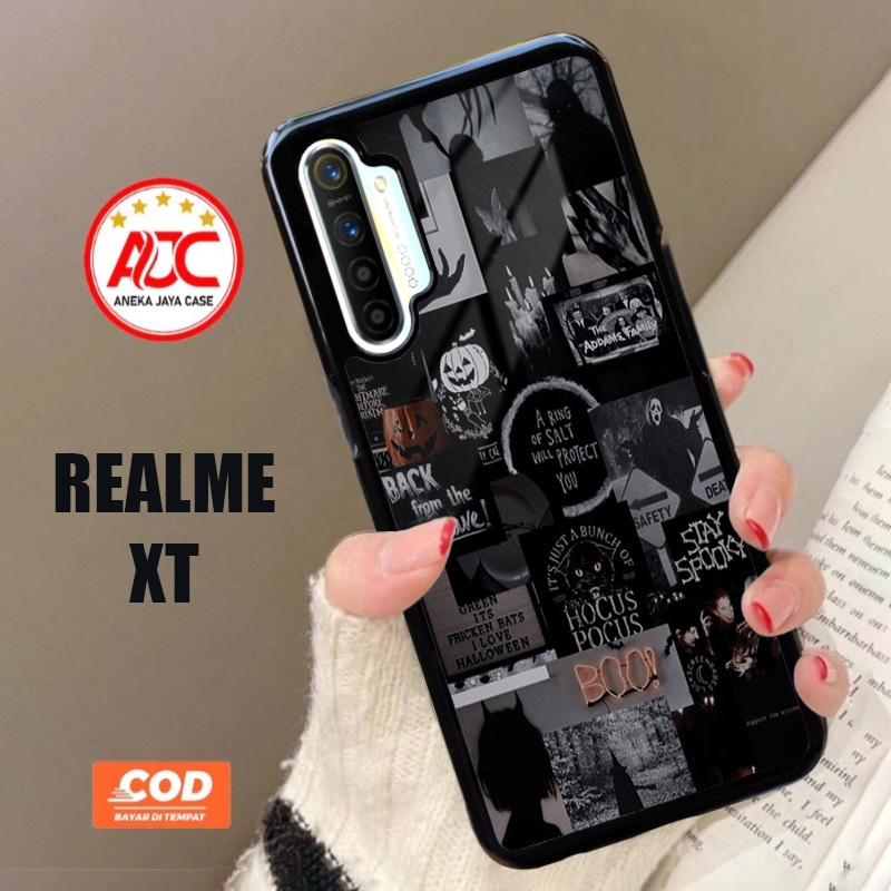 Case Realme XT Aesthe Black Terbaru Realme XT Terlaris Termurah Hardcase Softcase Premium Glosy