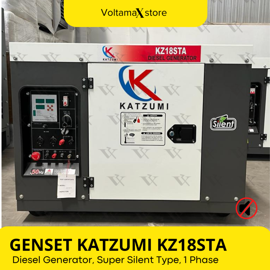 Genset Solar Portabel KATZUMI 15 KVA Genset Silent Type KZ18STA