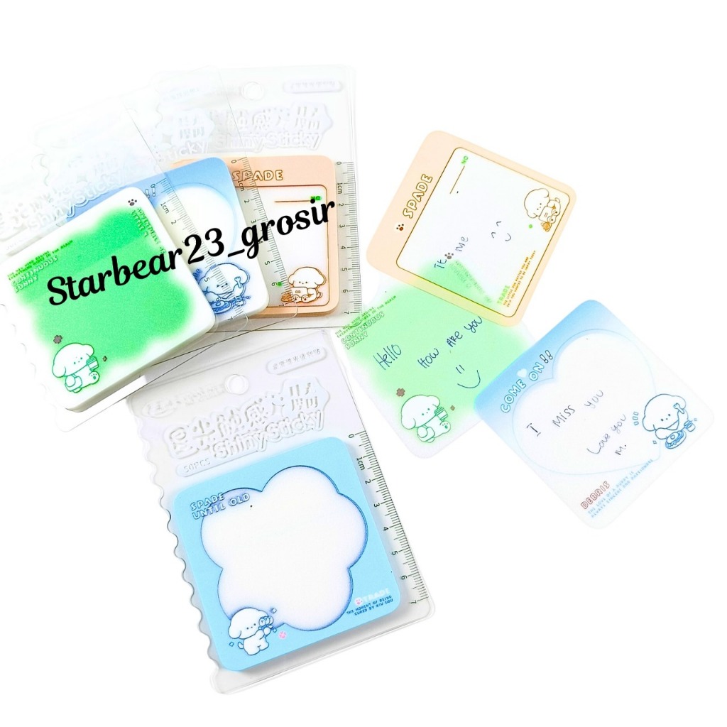 

sticky note unik clear sheet motif my bear isi 50 (FOS 665)