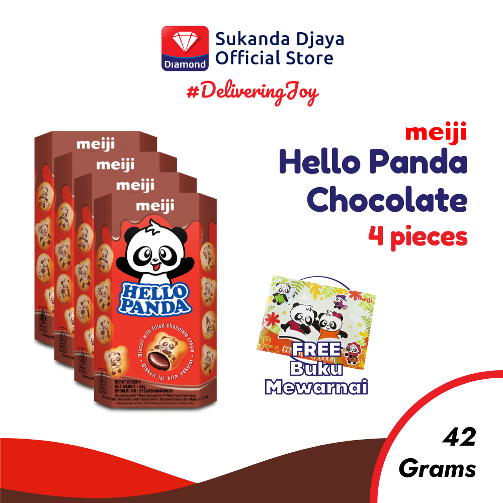 

Meiji Hello Panda Biskuit Chocolate Snack Ringan 42 Gr