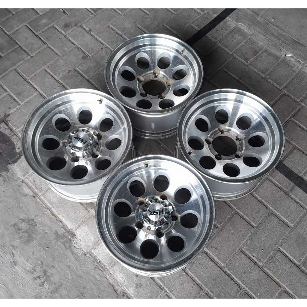 Velg Mobil Bekas Ring 15 Lebar 8 Type Duffy Hsr Pcd 5x139,7 Jimmy Katana Escudo Feroza