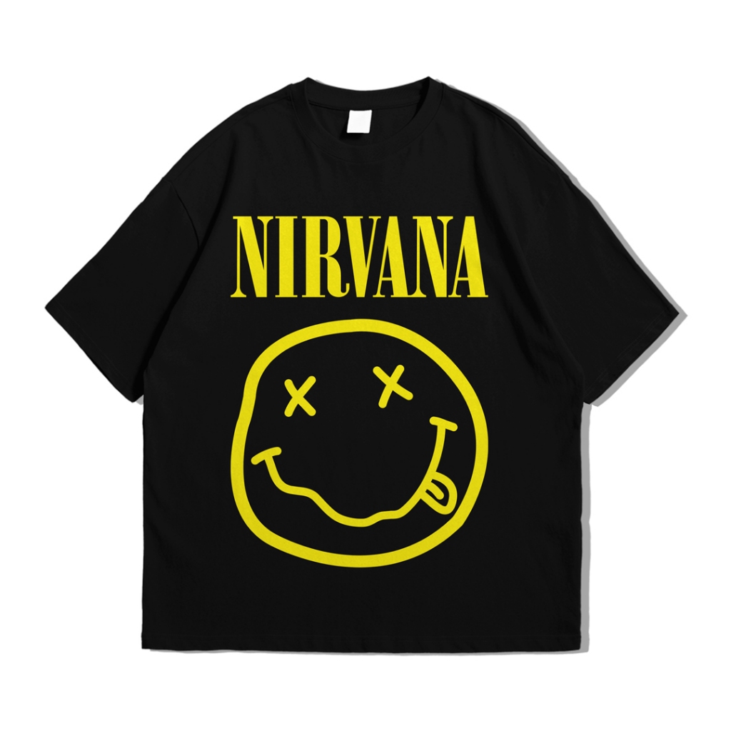 Kaos Tshirt Oversize Nirvana Smiley