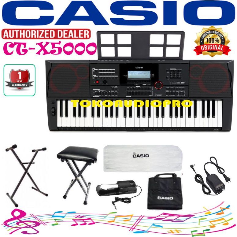 Keyboard Casio CTX5000 Keyboard Paket CasiO CTX-5000 CT-X5000