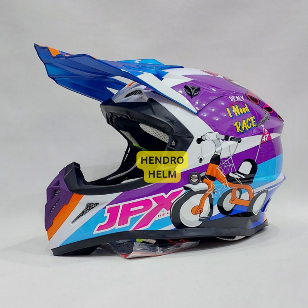 Helm Jpx Cross Fox1 X40 White Glossy Google