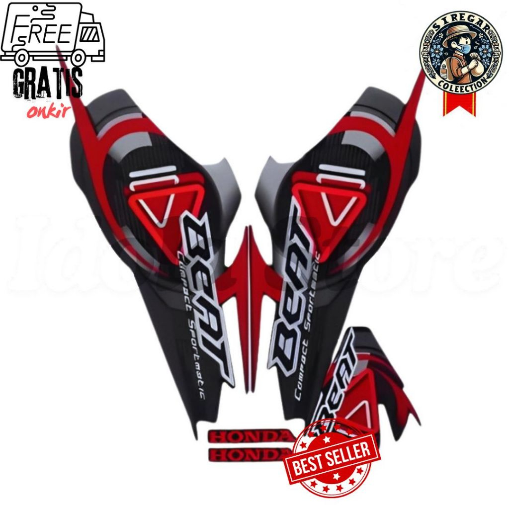 STIKER STRIPING BEAT KARBU 2009 FULL STIKER LIS BODY MOTOR BEAT KARBU 2009 STANDAR