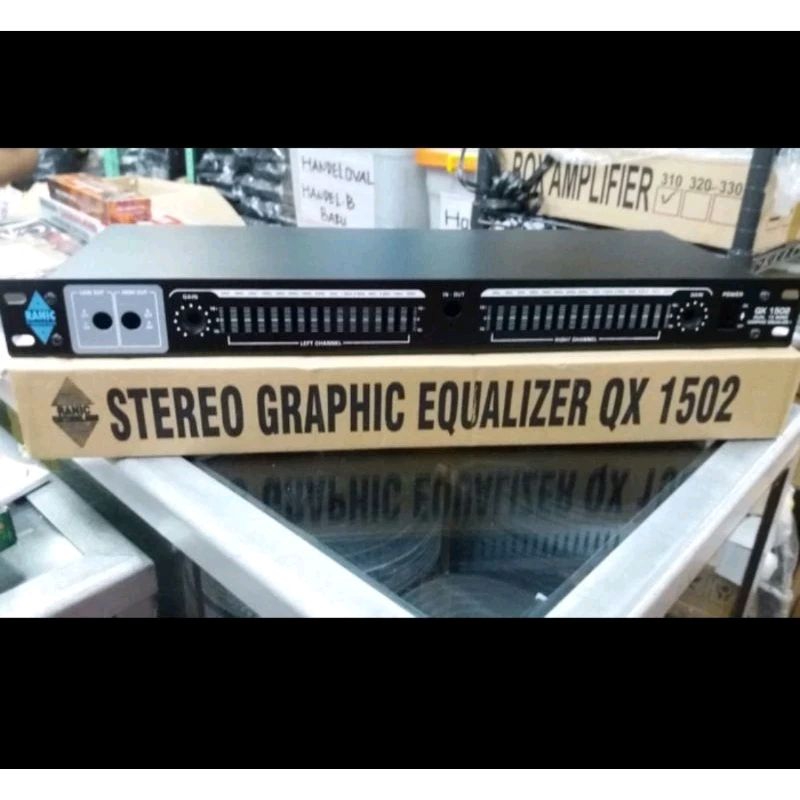 Box stereo graphic equalizer 30 channel QX-1502