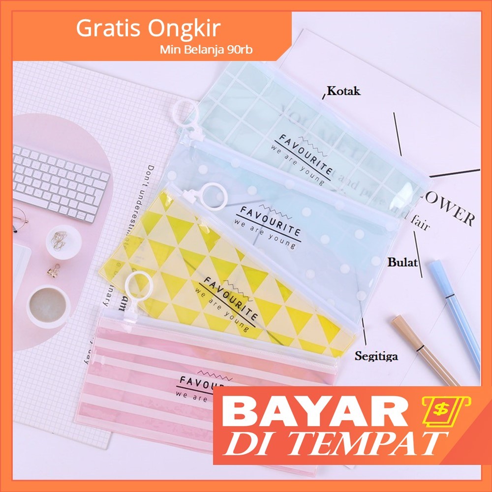 

Tempat pensil Transparan Favorite Untuk Anak Sekolah Murah
