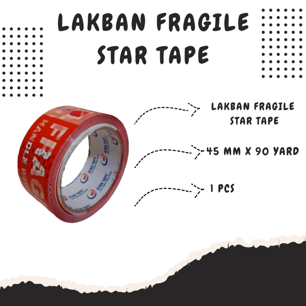 

LAKBAN FRAGILE 1 PCS 45MM X 90 YARD