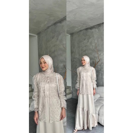 ALEXA DRESS BUSUI FRIENDLY DRESS KEKINIAN WANITA MUSLIMAH GAUN PREWEDDING GAUN KONDANGAN GAUN TUNANG