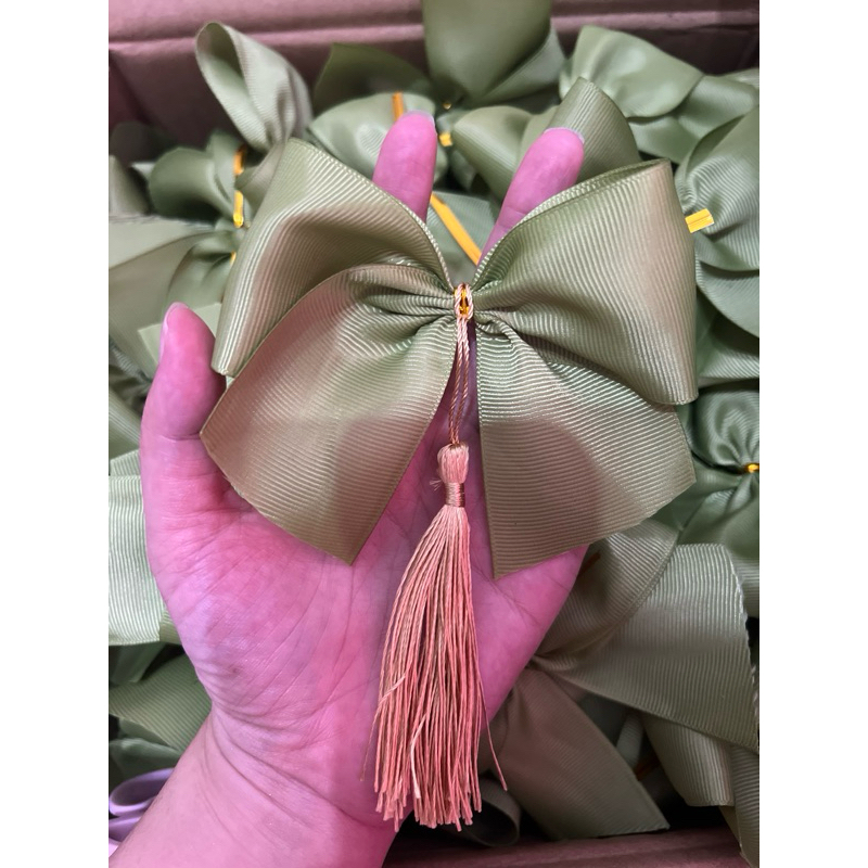 

Pita simpul besar Grossgrain / pita kado / pita hampers / pita costum