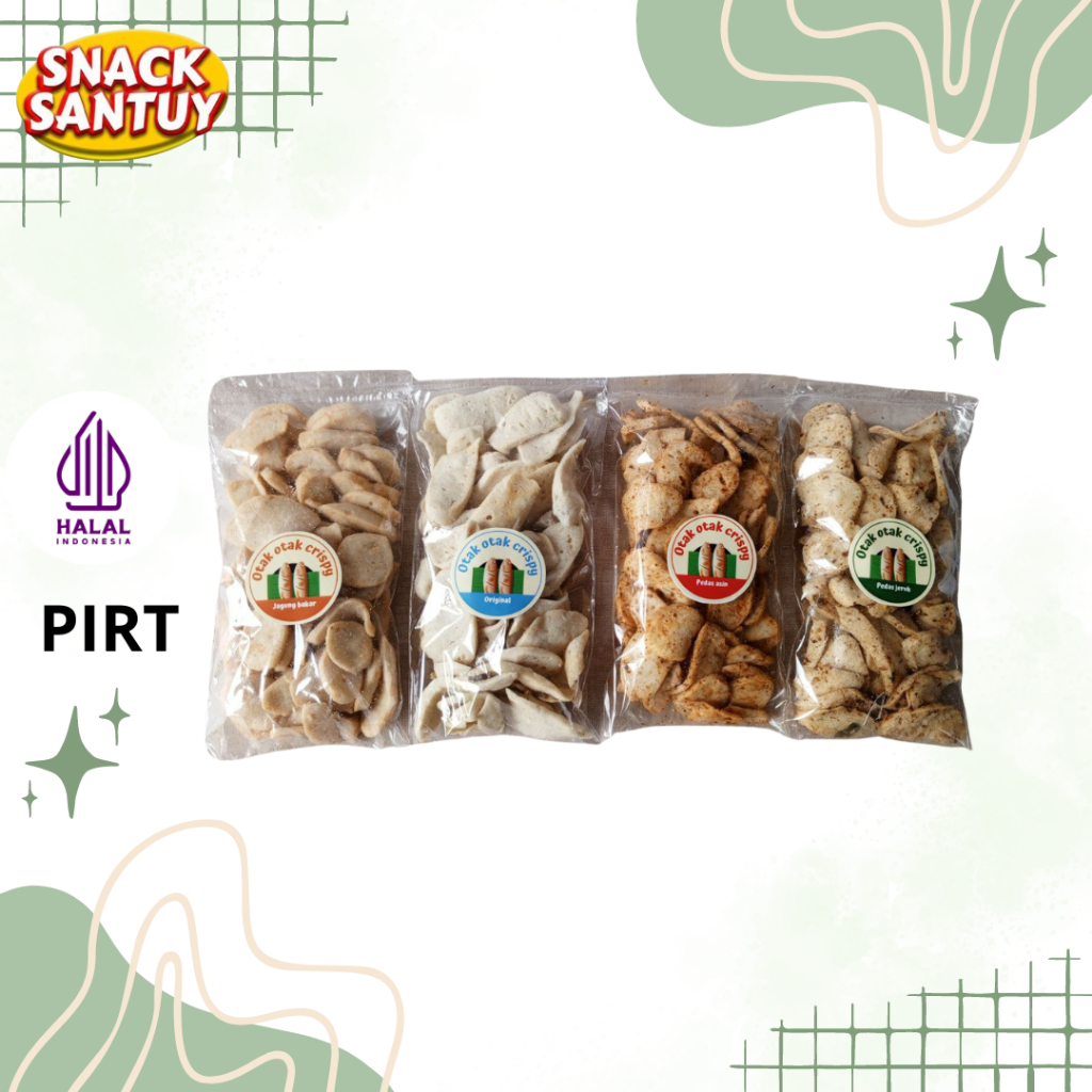 

SNACK SANTUY Paket hemat otak otak crispy 35 gram isi 12 pcs