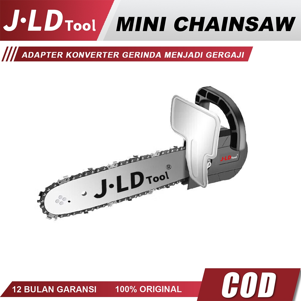 QH JLD Mini Chainsaw Adaptor 12" Alat Pengubah Gerinda Menjadi Mesin Gergaji Kayu Senso Adaptor Ke