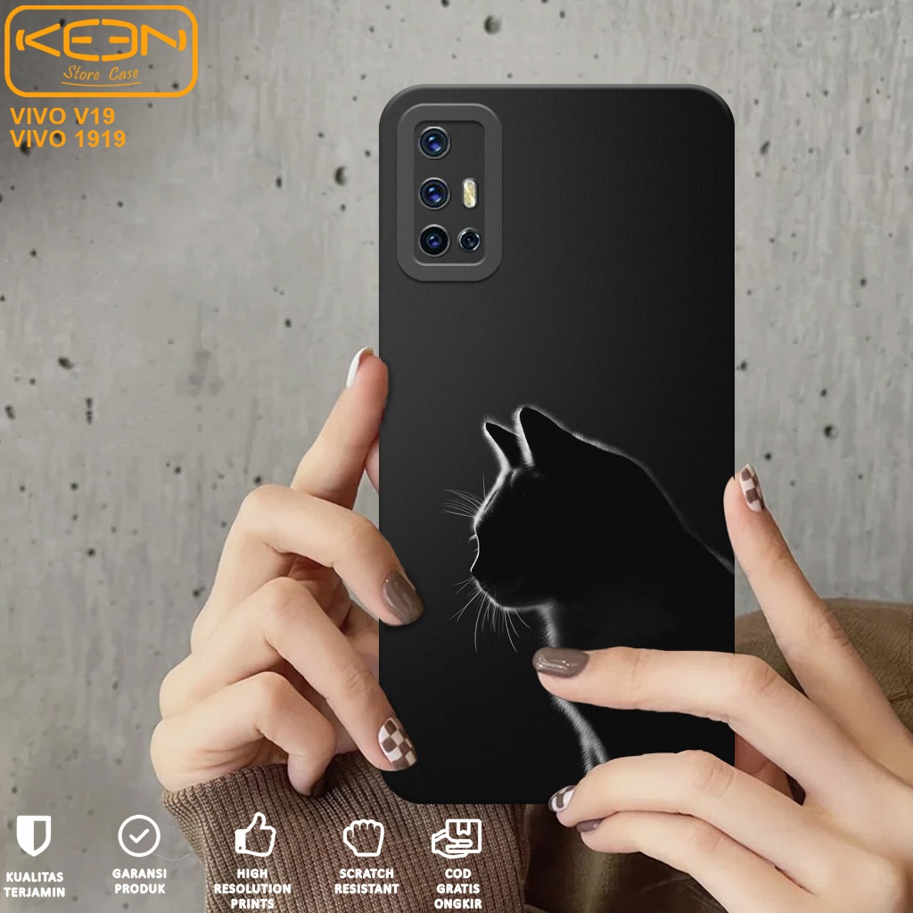 Case Hp Vivo 1919 - Casing Hp Vivo 1919 Motif Kucing - Case Procamera - Softcase Hp Vivo 1919 - Sili