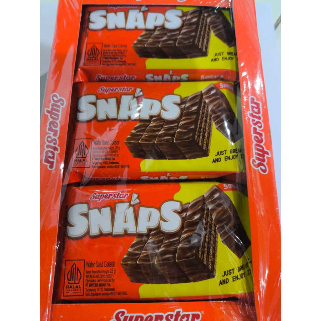 

SUPERSTAR SNAPS - WAFER SALUT COKLAT 1pack