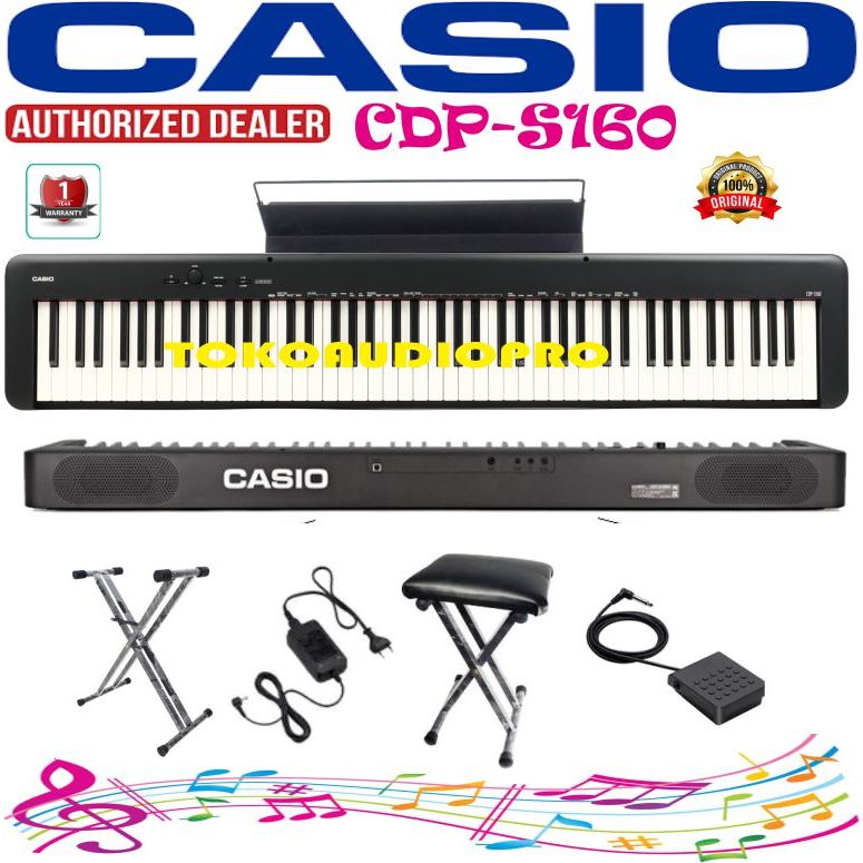 Piano Casio CDPS160 Compact Digital Piano Casio CDPS-160  Casio CDP-S160