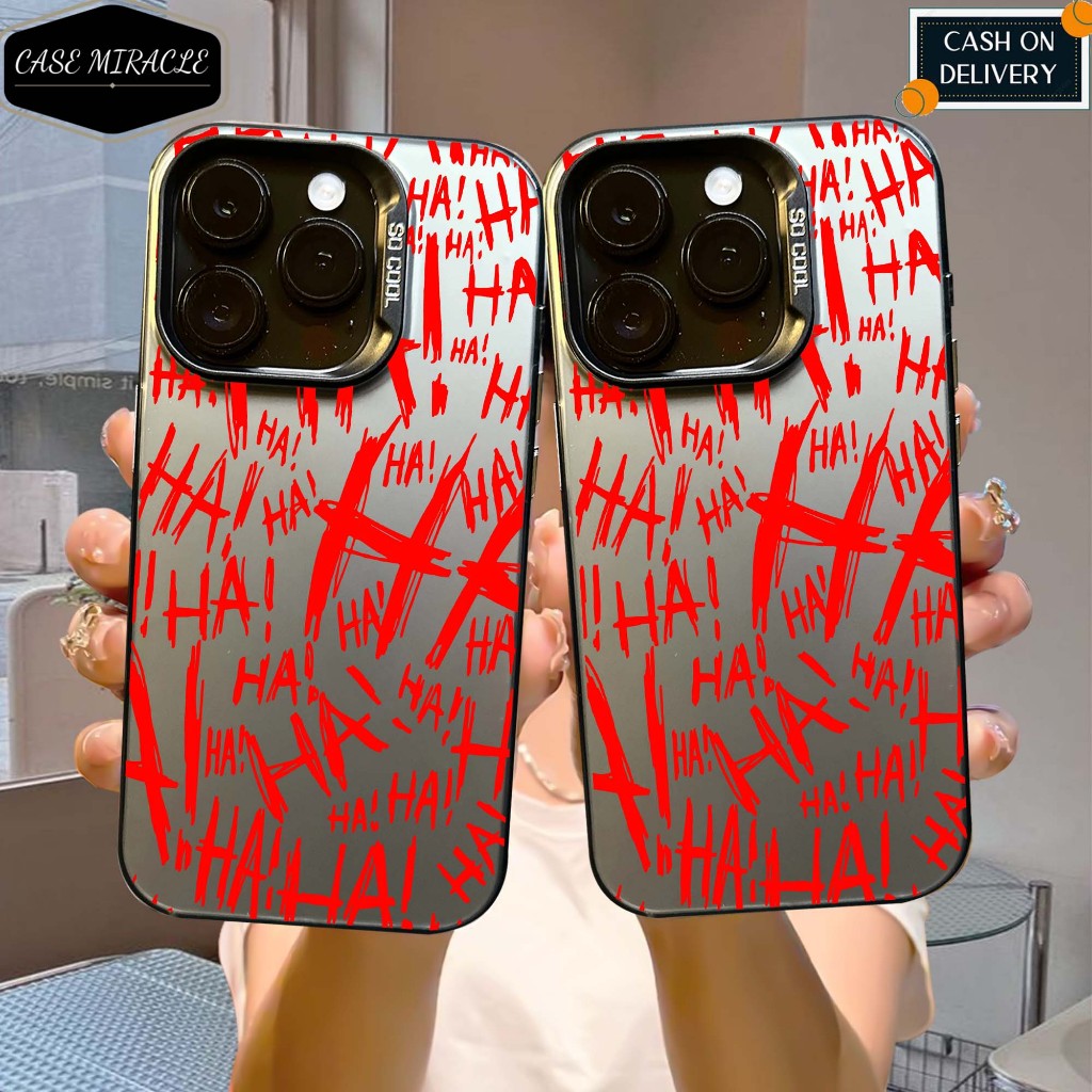 

CASE REALME C67 / C63 / C65 / C55 / C53 / C30 / C33 / C15 / C20 / C12 / C31 / C35 SO COOL HOLOGRAM PREMIUM MATTE - Motif HAHAHA - softcase HYBRID IMD PLATE HOLOGRAM Cowo - Casing Glossy