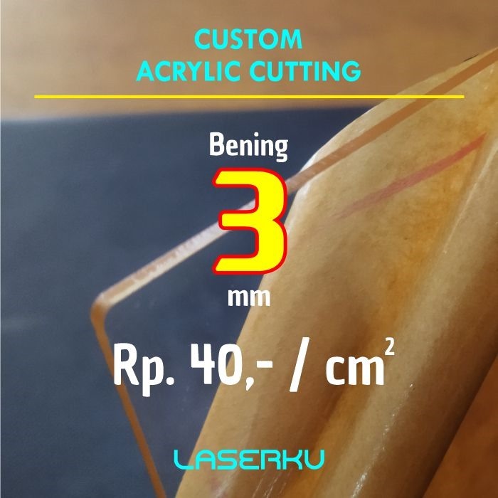 

Akrilik Lembaran Bening 3mm 3 mm Ukuran Custom