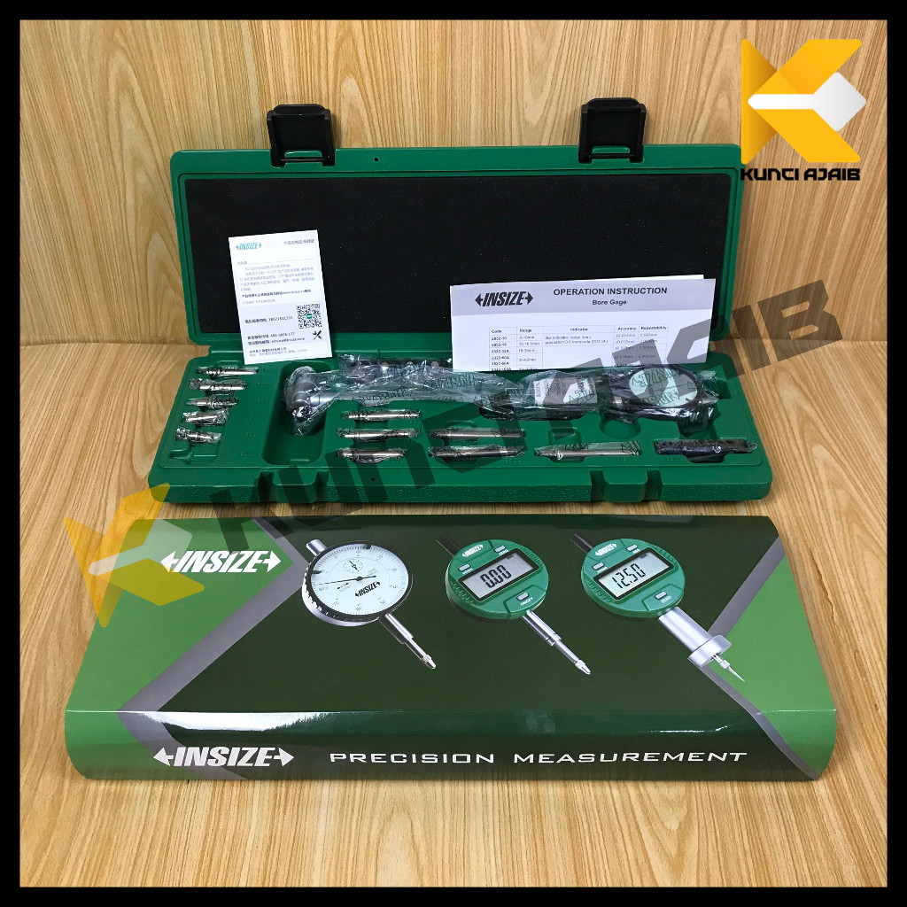 INSIZE 2322-106A Dial Bore Gauge 50 - 160 mm - Cylinder Pengukur Gage