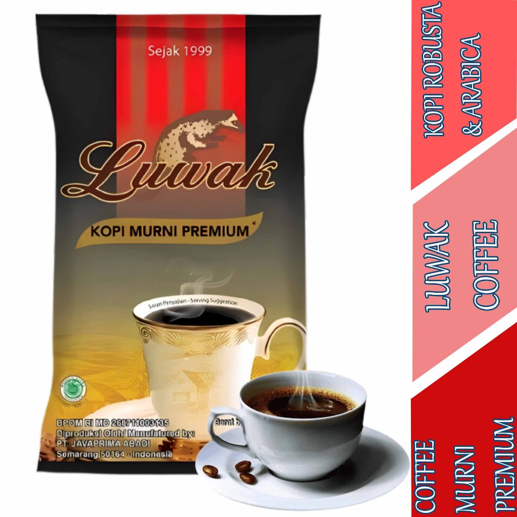 

Kopi Robusta & Arabica - Luwak Coffee - Minuman Coffe Murni Premium - 120gr