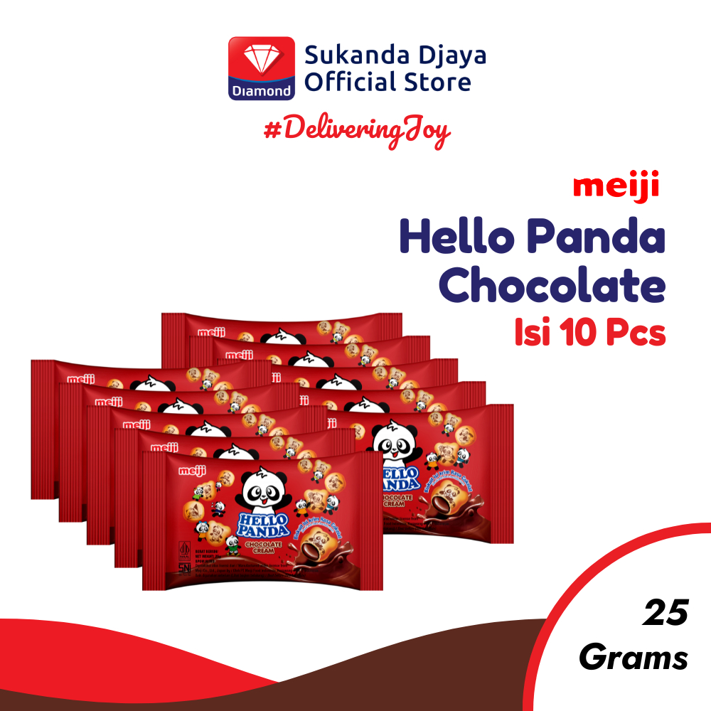 

Meiji Hello Panda Biskuit Chocolate Snack Ringan 25 Gr [ISI 10 PCS]