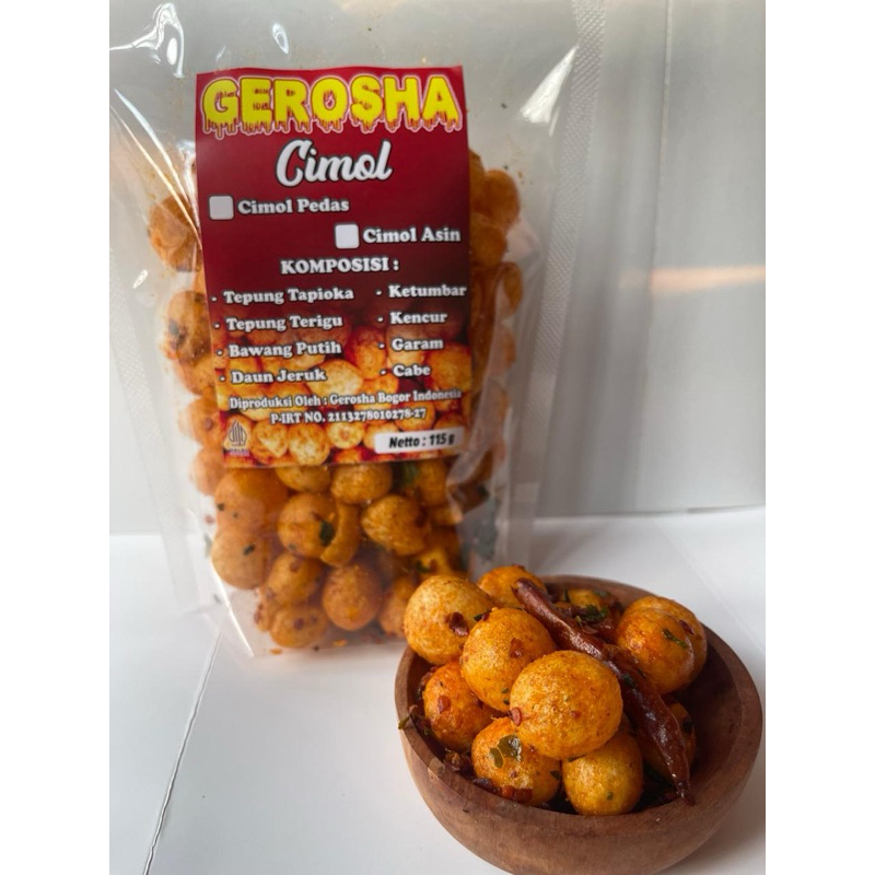 

[GEROSHA SNACK] Cimol Pedas Daun jeruk