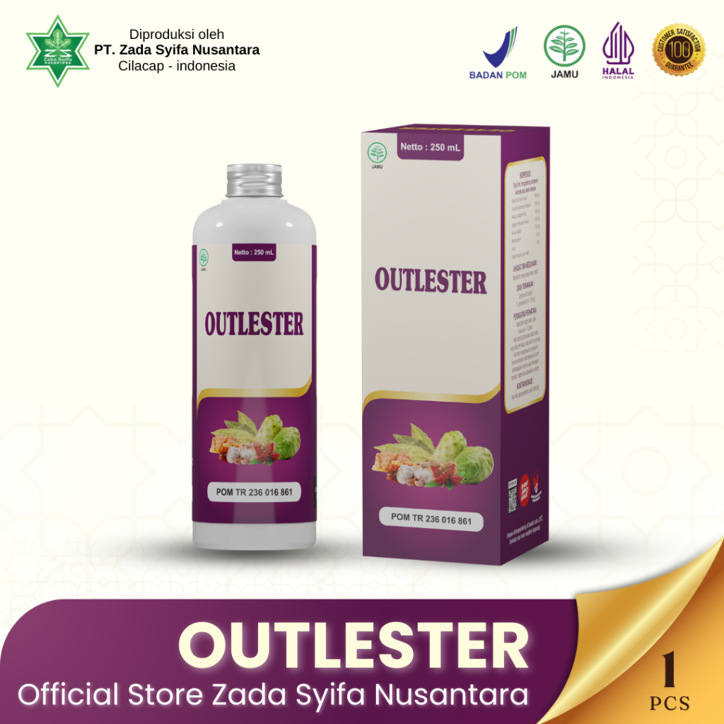 

Outlester 250ml - Obat Kolesterol Hipertensi Trigliserida Tinggi Lemak Darah