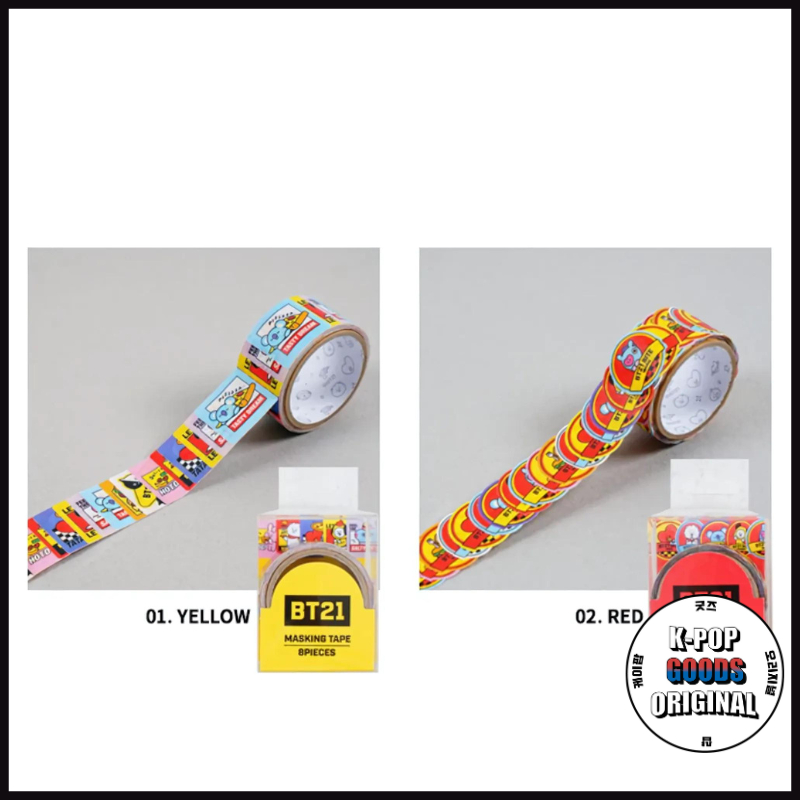 [ OFFICIAL BT21 ] BT21 Flake Masking Tape