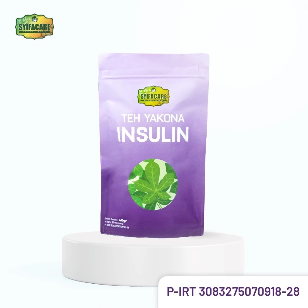 

Syifacare Teh Daun Insulin Celup Yakona Turunkan Gula Darah
