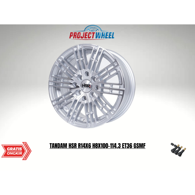 velg mobil hsr tandam hsr ring 14 Brio,Agya,Ayla,Mobilio,Vios,Avanza,Xenia