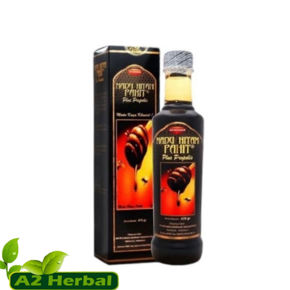 

Madu Hitam Pahit Ar Rohmah | Ratu Lebah Madu Hitam Pahit Plus Ekstrak Propolis & Daun Insulin | Insuline Darusyifa 470gr | MHP Arrohmah