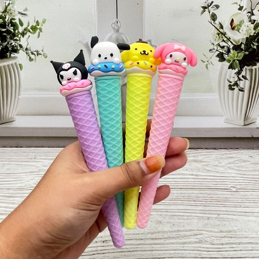 

PULPEN GEL ICE CREAM CONE SANRIO V2 PGK-1523 pulpen gel hiasan kartun family pen gel es krim cone karakter kekinian pena lucu unik alat tulis viral harga terjangkau