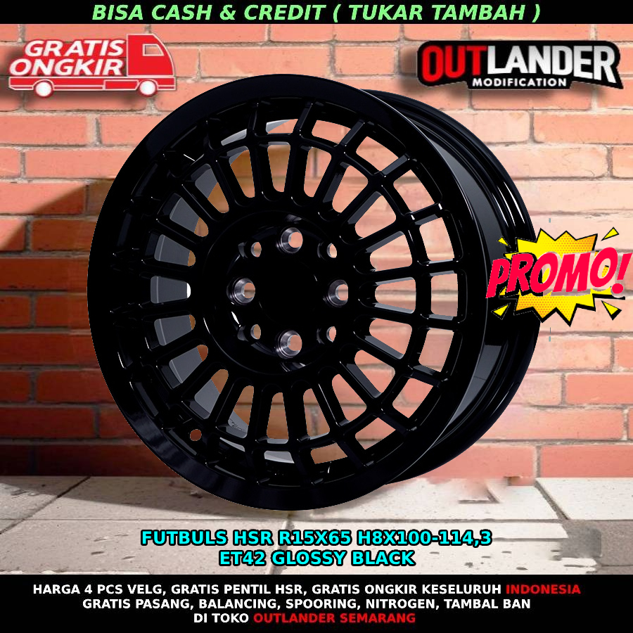 Velg racing hsr futbuls r15 avanza livina maestro confero ignis fiesta sigra karimun pelek ring 15