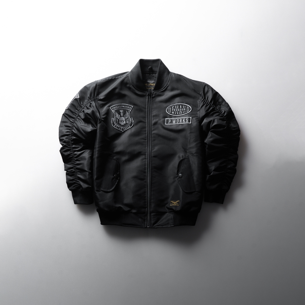 Born To Ride Bomber Jacket Phillip Works