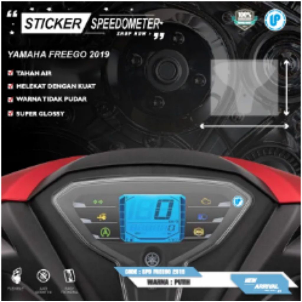 STICKER ANTIGORES SPEEDOMETER YAMAHA FREEGO 2019 - 2020#1