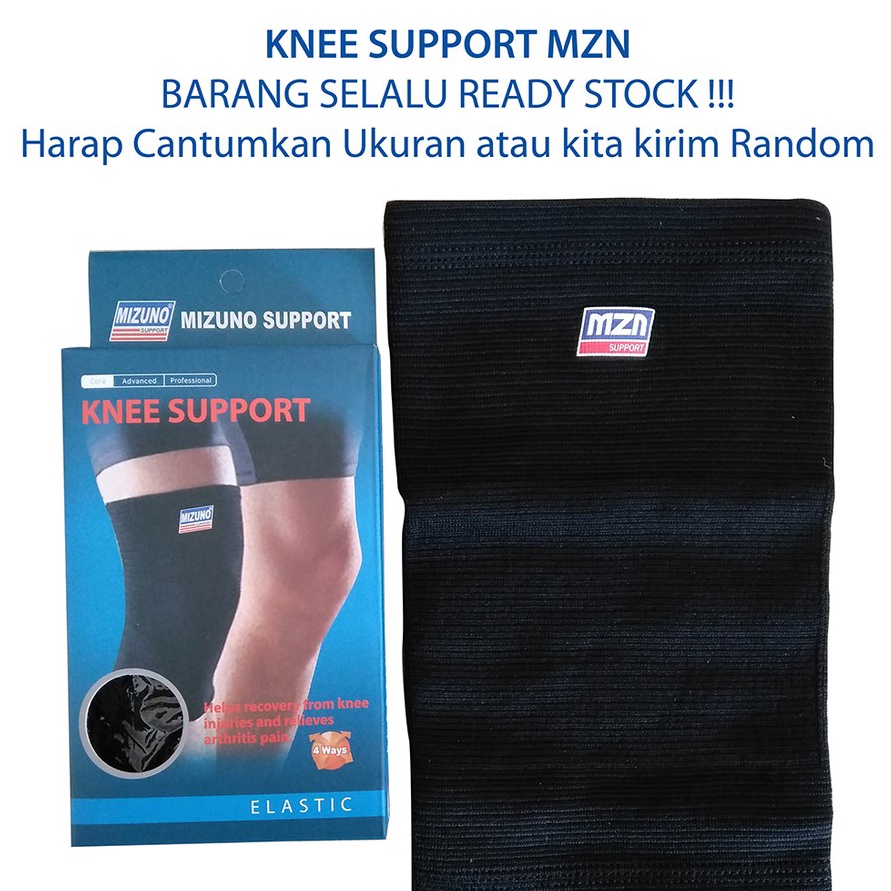 Tawaran KNEE PENDEK MZN  KNEE SUPPORT MIZUNO SHORT  Pelindung Lutut MZN Pendek  Deker lutut pendek M