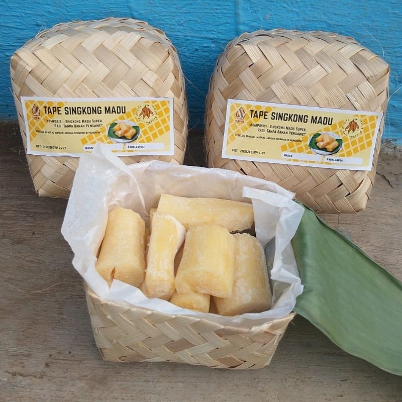 

Tape singkong madu ibu nawa 350gr kemasan besek